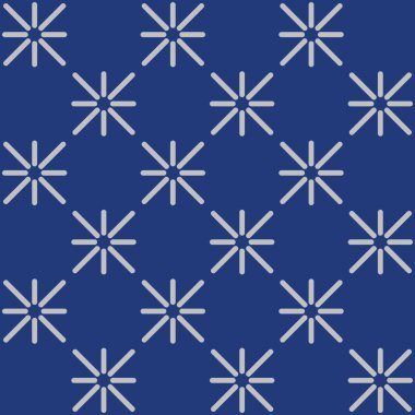 Japon Yıldız Kare Sanat Dikişsiz Desen