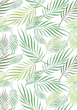 Hindistan cevizi yaprağı sanat dikişsiz desen