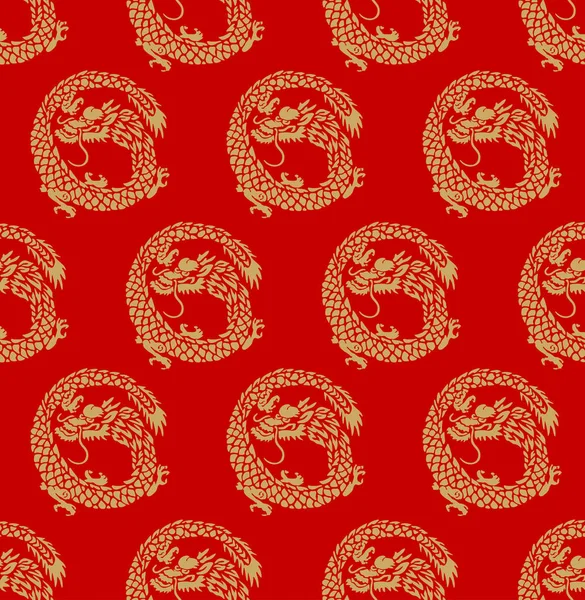 Japon Lucky Dragon Dikişsiz Desen