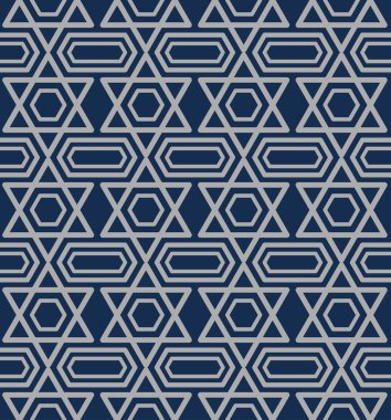 Japon Altıgen Yıldız Dikişsiz Desen