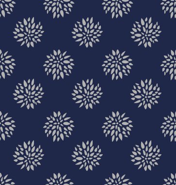 Japon Küçük Krizantem Dikişsiz Desen