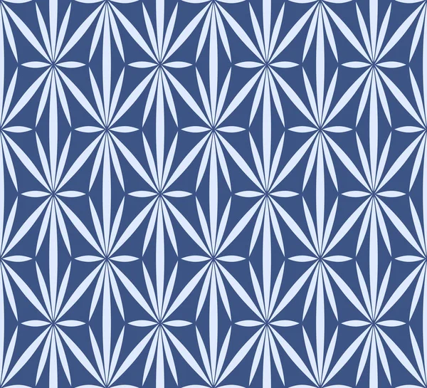 Japon Beyaz Çiçek Izgara Dikişsiz Desen