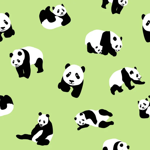 Sevimli Panda ayısı seamless modeli