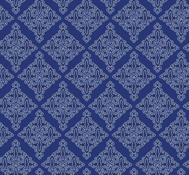 Japon Çiçek Motifi Dikişsiz Desen