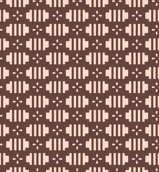 Japonais Brown Pixel Weaving Pattern — Image vectorielle