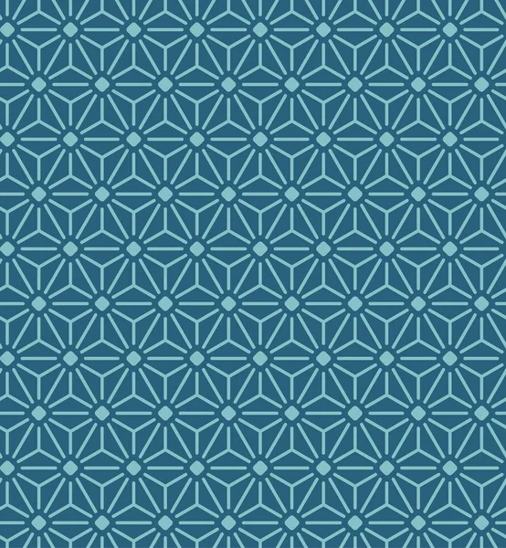 Japanese Hexagon Star Seamless Pattern — Stock Vector