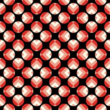 Japon Geometrik Nokta Dikişsiz Desen