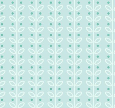 Japon Yapraklı Şirin Filizler Kusursuz Desenli