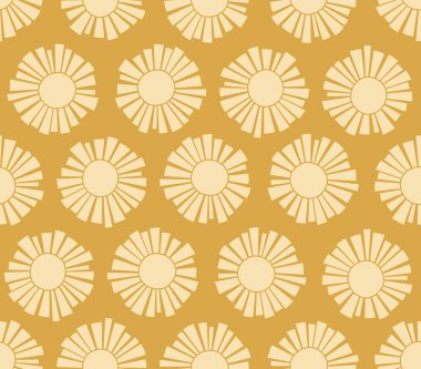 Japon Altın Sahil Günışığı Kusursuz Desen