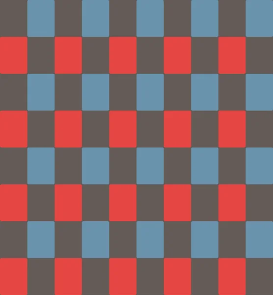 Japanese Orange Blue Checker Seamless Pattern — Stock vektor