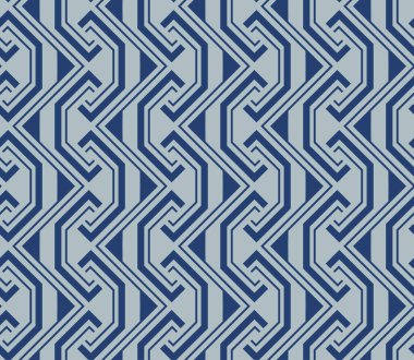 Japon Zigzag Dalga Vektörü Kusursuz Desen