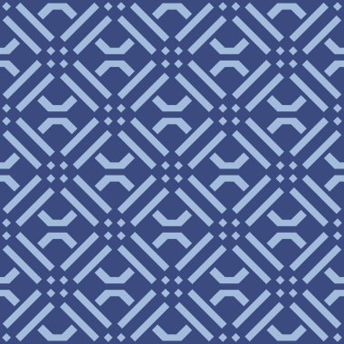 Japon Geometrik Kare Vektörü Kusursuz Desen