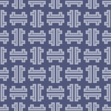 Japonca Geometrik Labirent Vektörü Kusursuz Desen