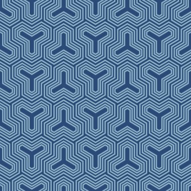 Japon Geometrik Bal Tarağı Vektörü Kusursuz Desen