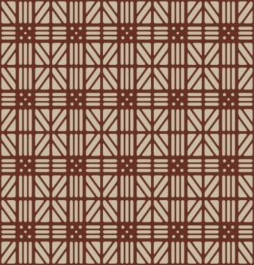 Japonca Geometrik Dokuma Vektörü Kusursuz Desen
