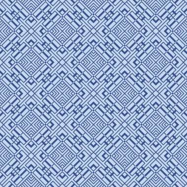 Japon Maze Meydanı Elmas Vektörü Kusursuz Desen