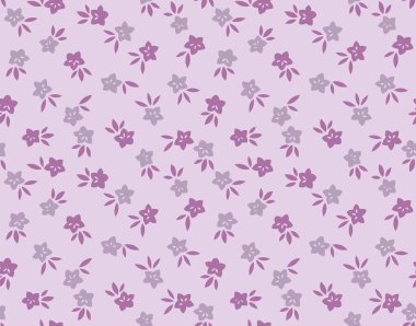 Japon Şirin Çiçek Vektörü Kusursuz Desen