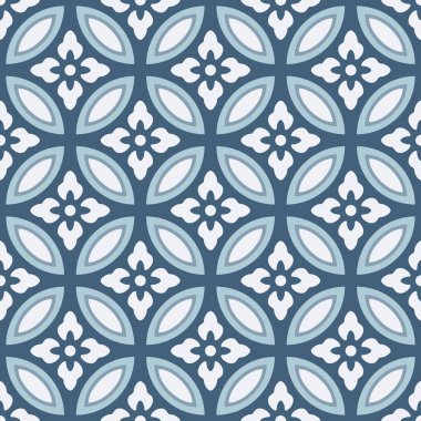 Japon Çemberi Çiçek Tel Vektörü Kusursuz Desen