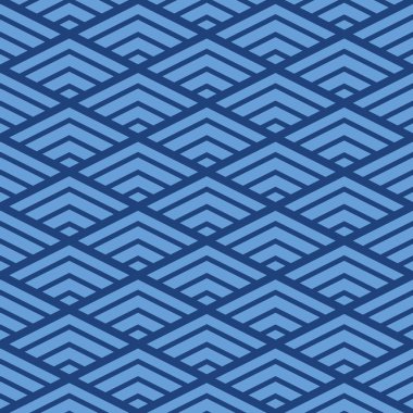 Japon Geometrik Elmas Dalga Vektörü Kusursuz Desen