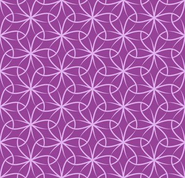 Japonca Çakışan Çiçek Vektörü Kusursuz Desen