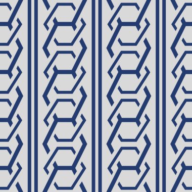 Japonca Çakışan Altıgen Vektörü Kusursuz Desen