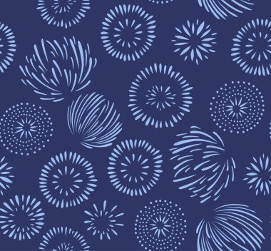 Japon Çiçekli Bud Vektörü Kusursuz Desen