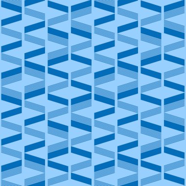 Japon Zigzag Hattı Vektörü Kusursuz Desen