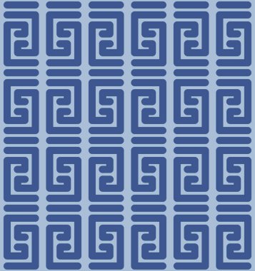 Japon Indigo Düğüm Vektörü Kusursuz Desen