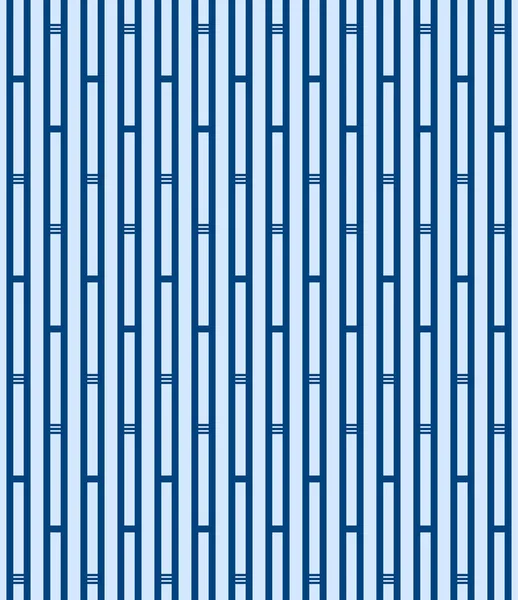 Japanese Geometric Bamboo Stripe Vector Seamless Pattern — 스톡 벡터
