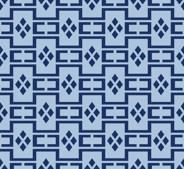 Japanische Geometrische Labyrinth Vektor Nahtlose Muster — Stockvektor