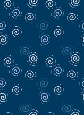 Japon Çemberi Girdap Vektörü Kusursuz Desen