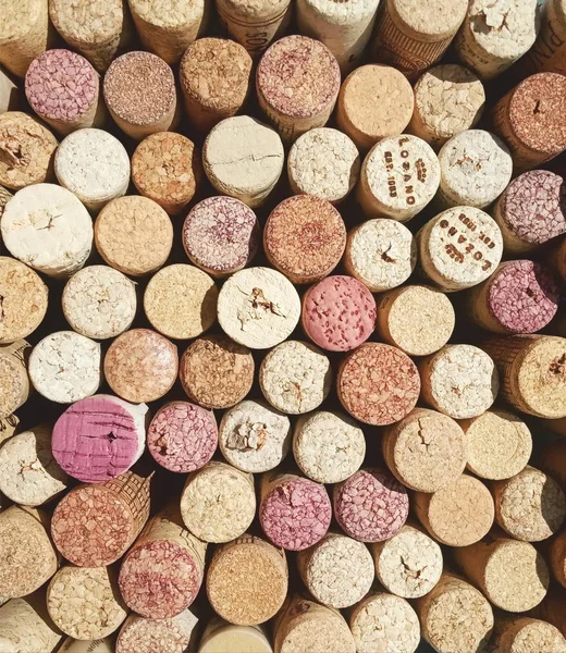 natural  cork wine collage