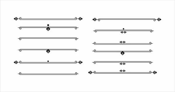 Línea Decorativa Para Diseño Texto — Archivo Imágenes Vectoriales