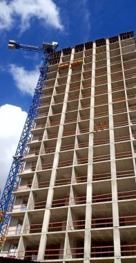 Modern bir gökdelen inşaatı