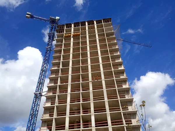 Строительство Современного Высотного Здания — стоковое фото