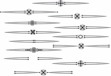 Dekoratif öge ayırıcı deseni
