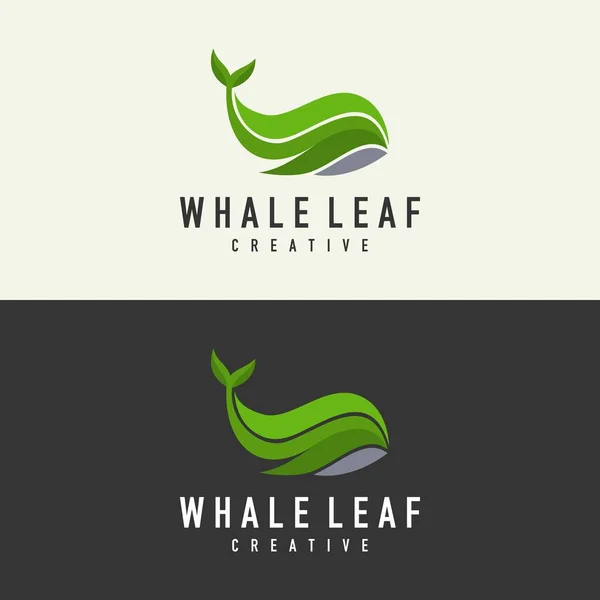 Abstrakt Whale Logo Vektor Illustration — Stock vektor