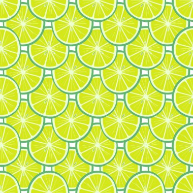 Limes Dikişsiz desen. El çizilmiş narenciye vektör İllüstrasyon