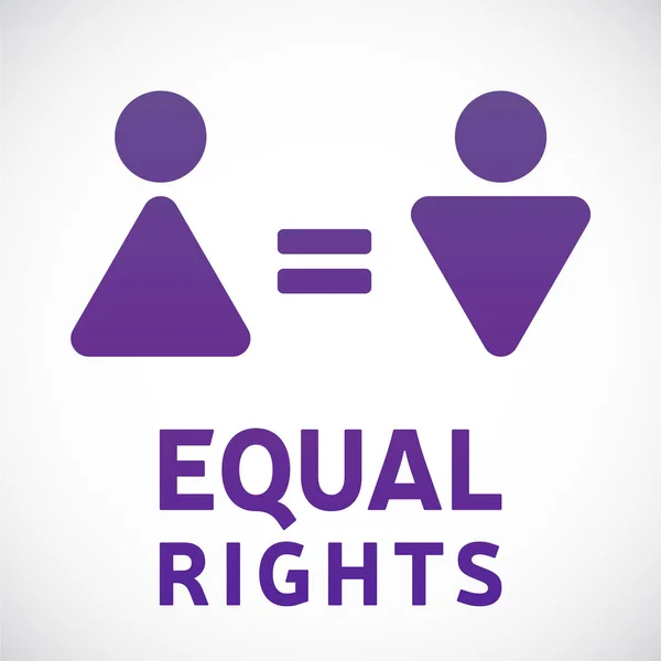 Gender equality. Equal rights concept. Male and female equality concept. Women's rights