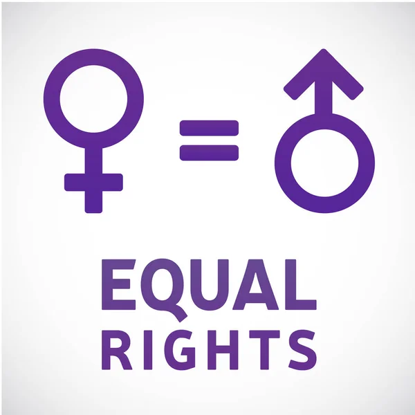 Gender equality. Equal rights concept. Male and female equality concept. Women's rights