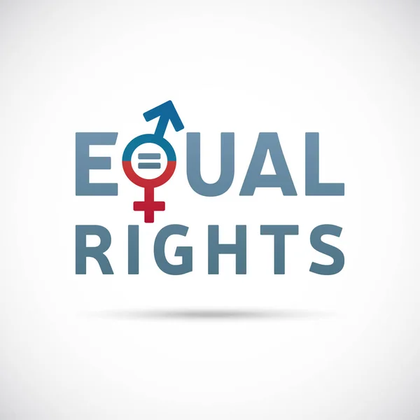 Gender equality. Equal rights concept. Male and female equality concept. Women's rights