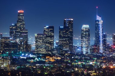 Downtown los angeles manzarası, gece