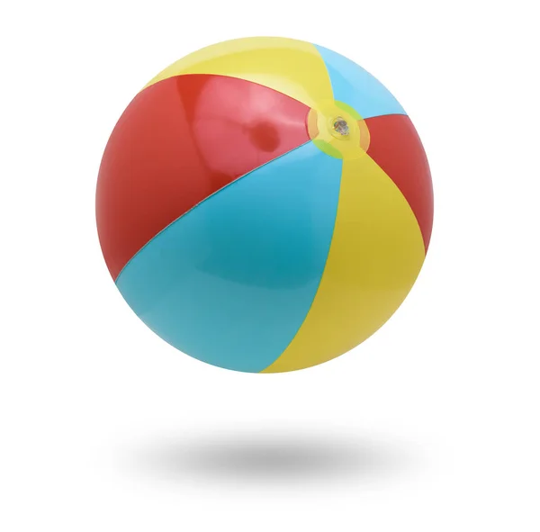 Пляжный мяч изолирован на белом — стоковое фото