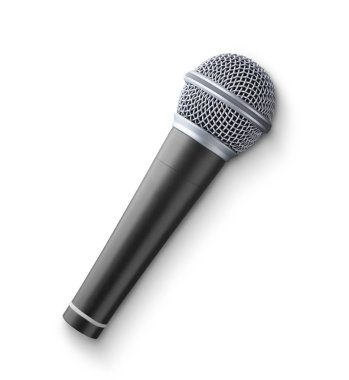 Microphone isolated on white background clipart