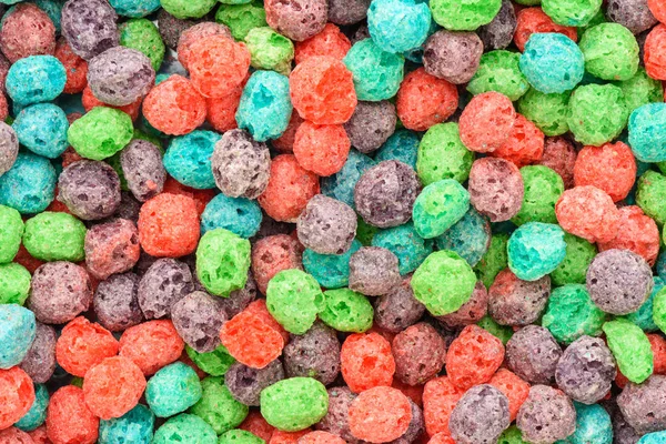 Fondo de cereales. Colorida comida de desayuno — Foto de Stock