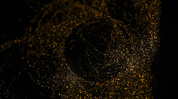 Gold glitter texture christmas abstract background. Spiral, Glimmer, sparkle, flash luxury pattern. Golden Background