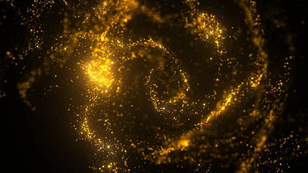 Altın Glitter Doku Noel Soyut Arka Plan Spiral Parıltı Parıltı — Stok fotoğraf