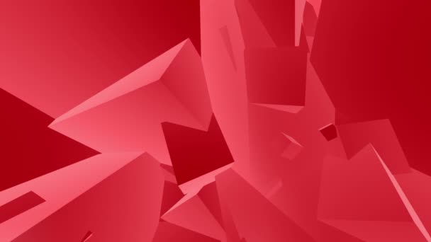 Red Cubism Hintergrund — Stockvideo