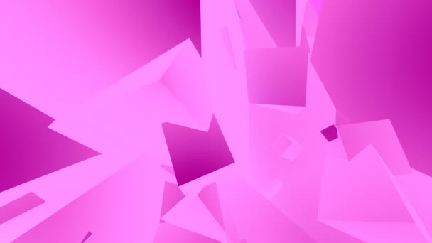 Pink Cubism Background — Stock Video
