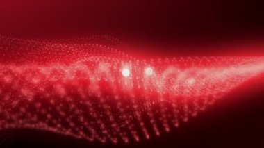 Kırmızı Dijital Trapcode Parçacıklar Arka Plan